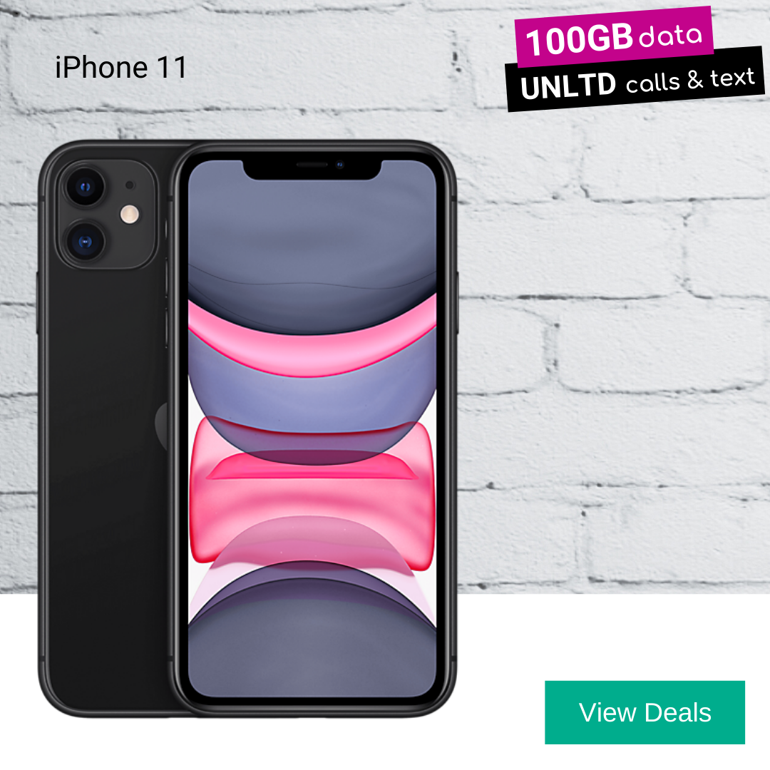 Cheapest contract deals for iPhone 11 with 100GB monthly data