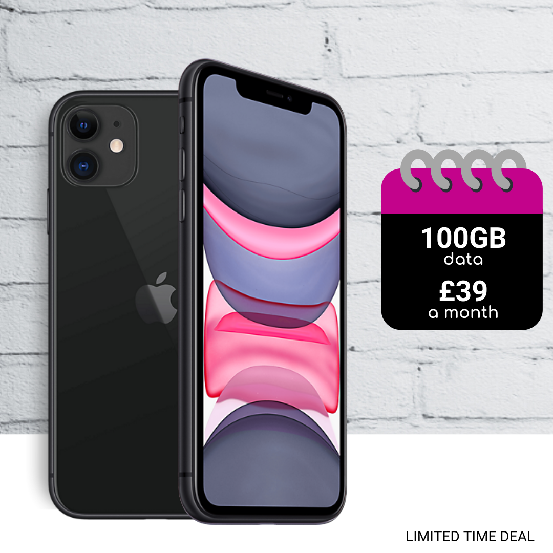 iPhone 11 Best Deal with 100GB Data Just £39 a month