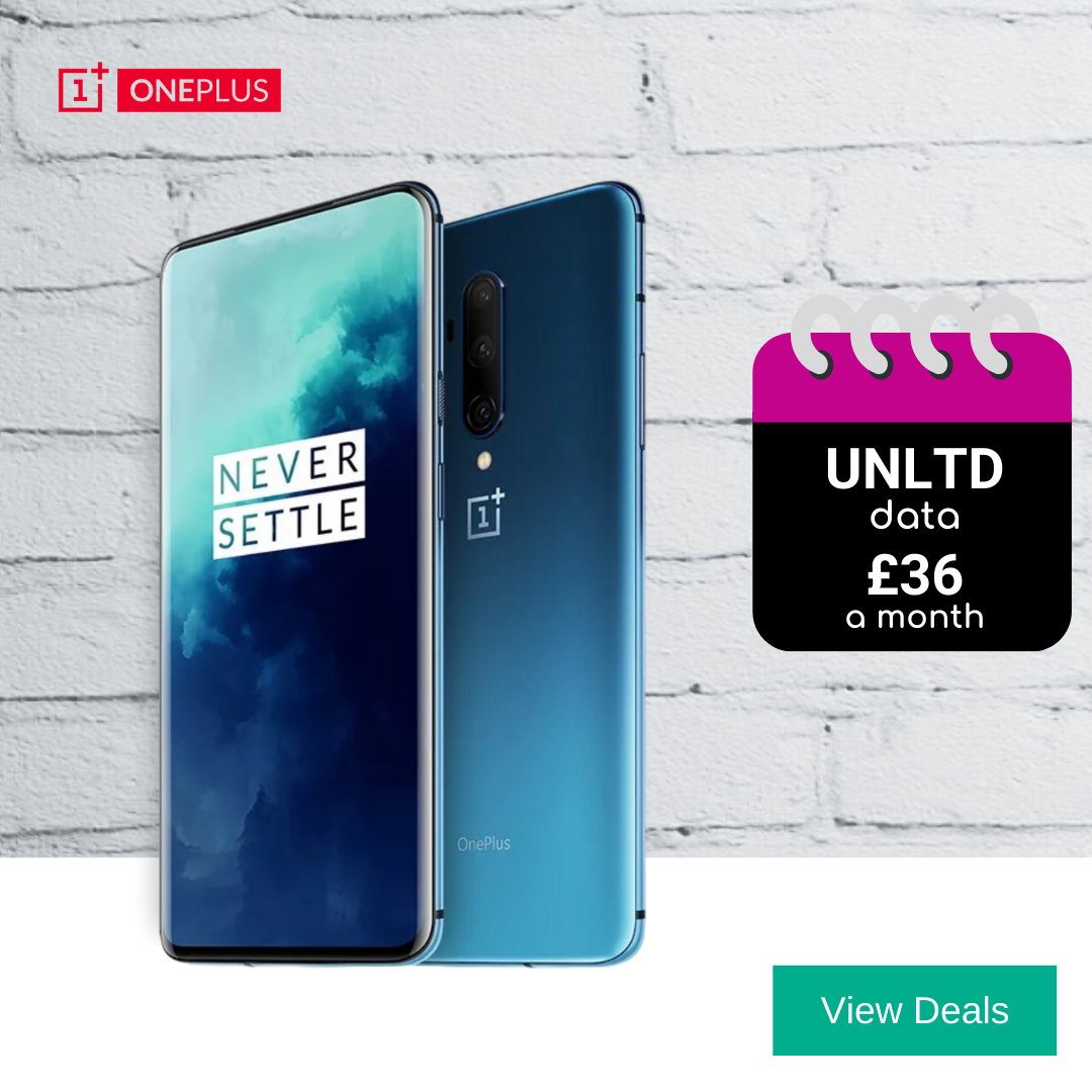 Cheapest contract deals for OnePlus 7T Pro 256GB Haze Blue