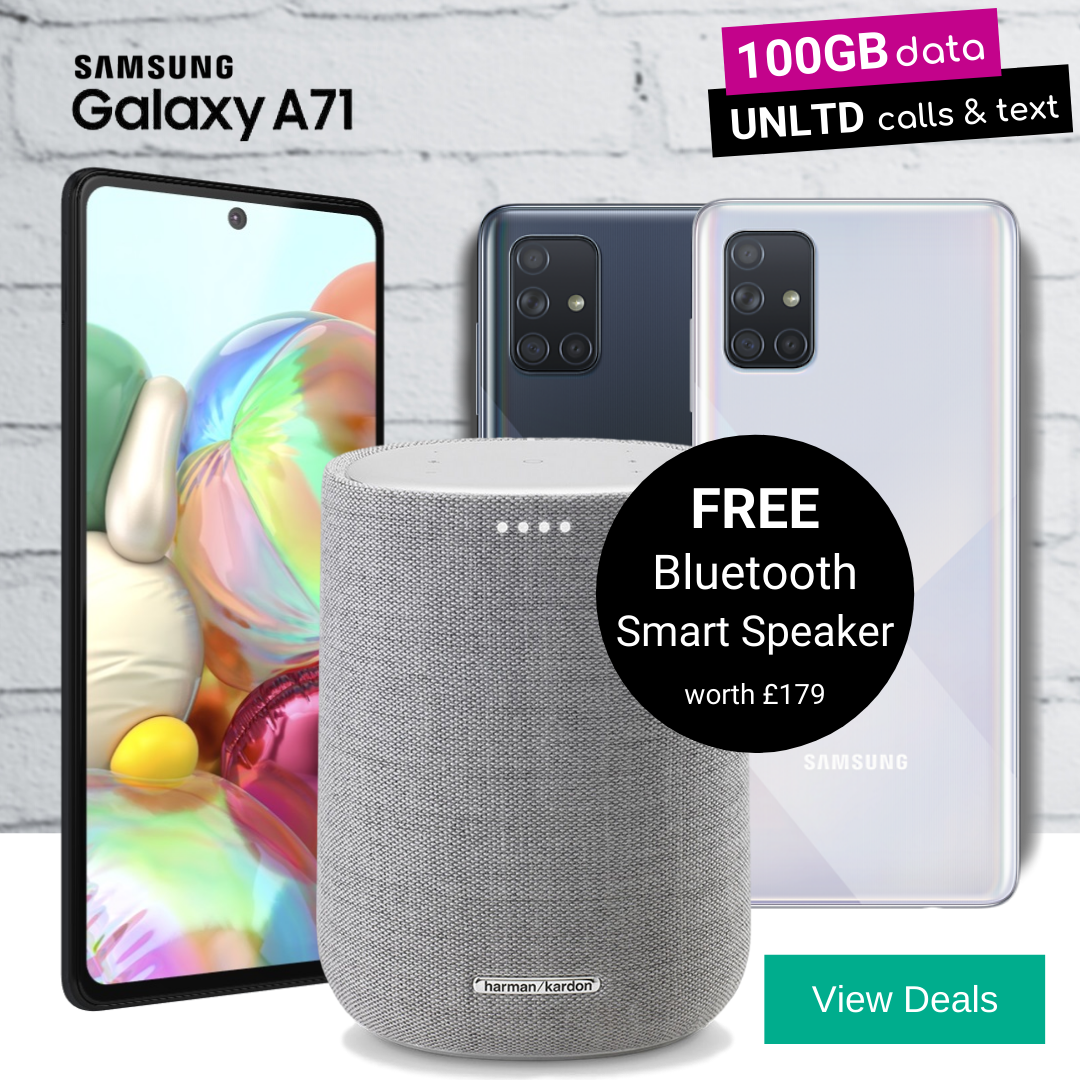 Free Harman Kardon Smart Speaker with Samsung A71 deals