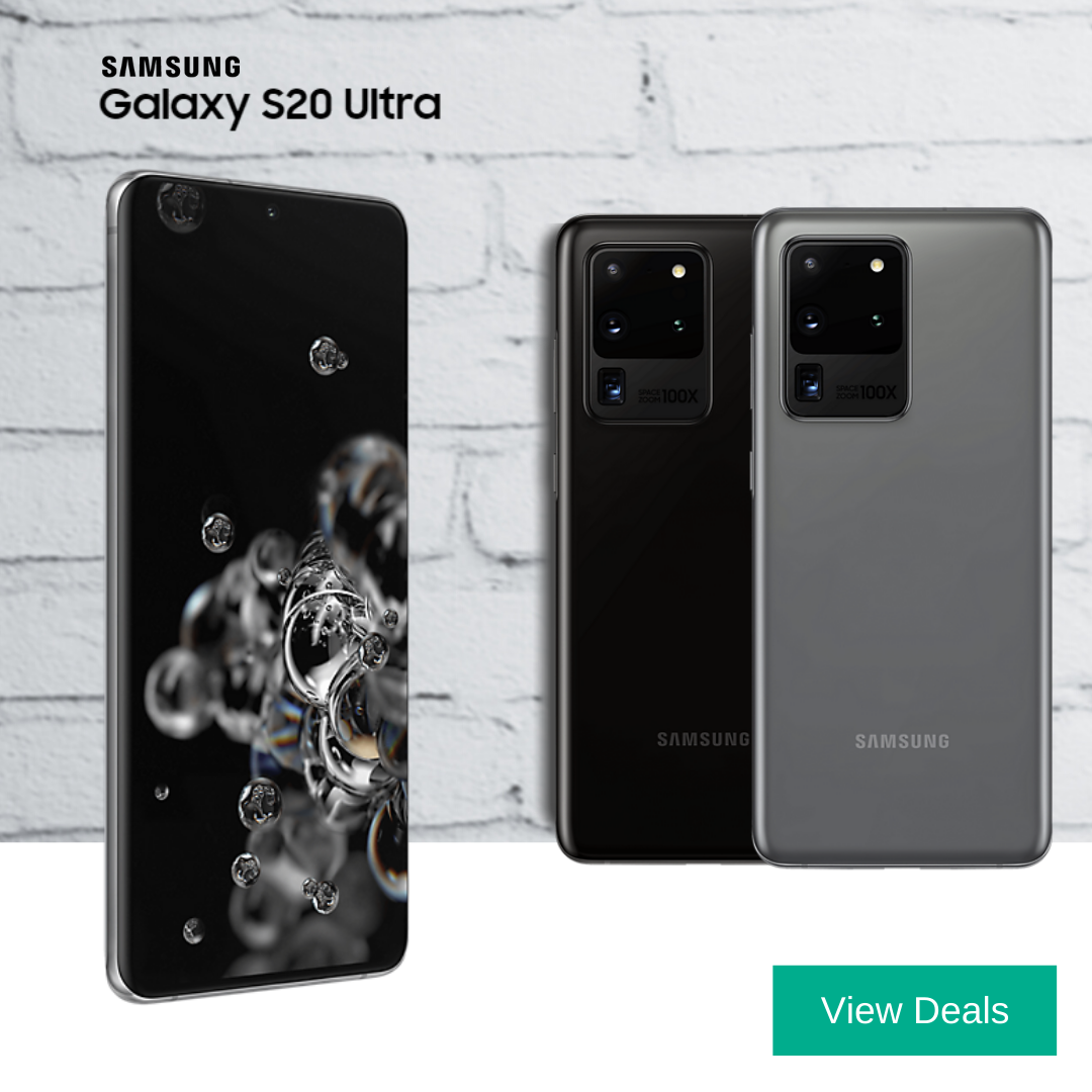 Samsung Galaxy S20 Ultra Cheapest 100GB data deals