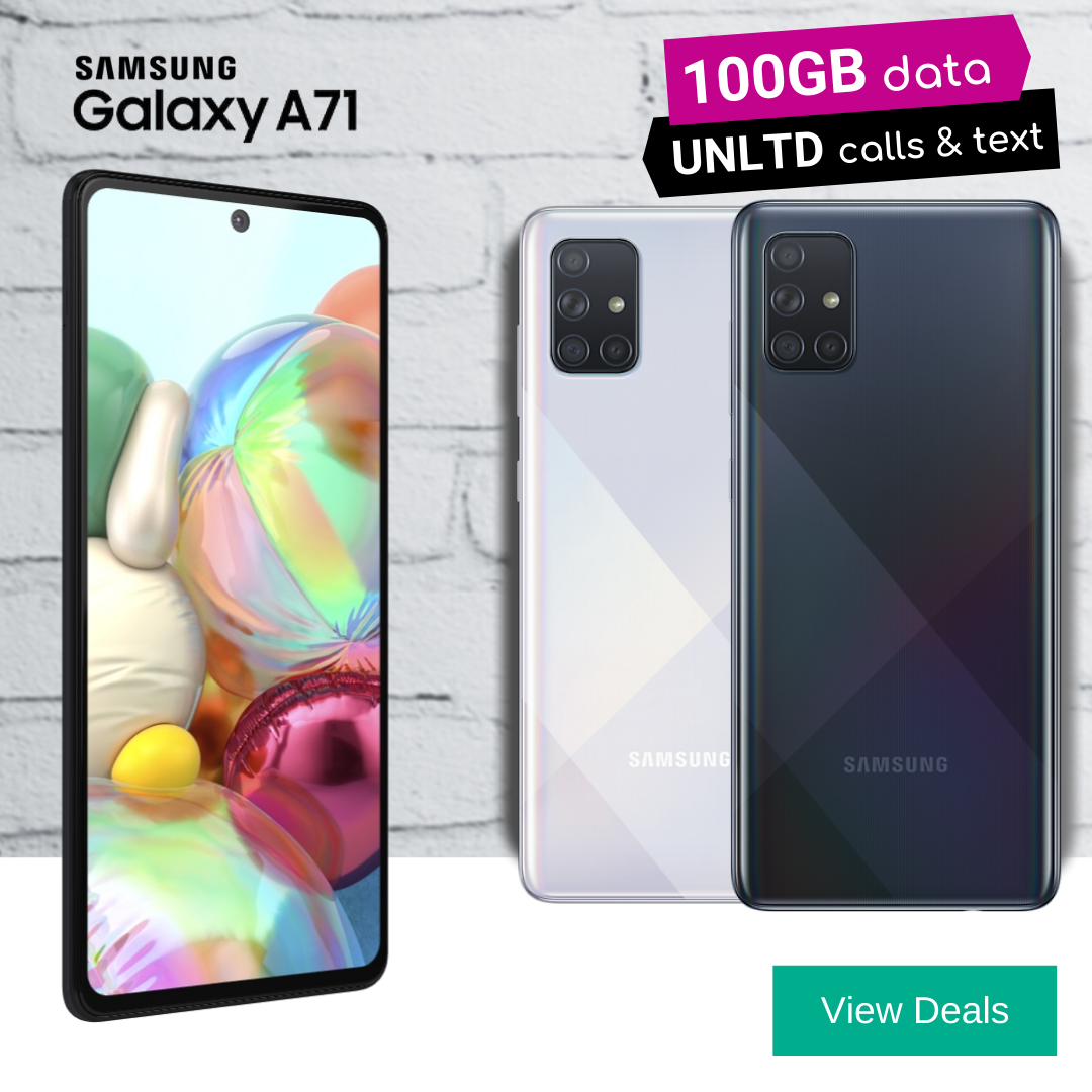 Samsung A71 Deals with 100GB Data
