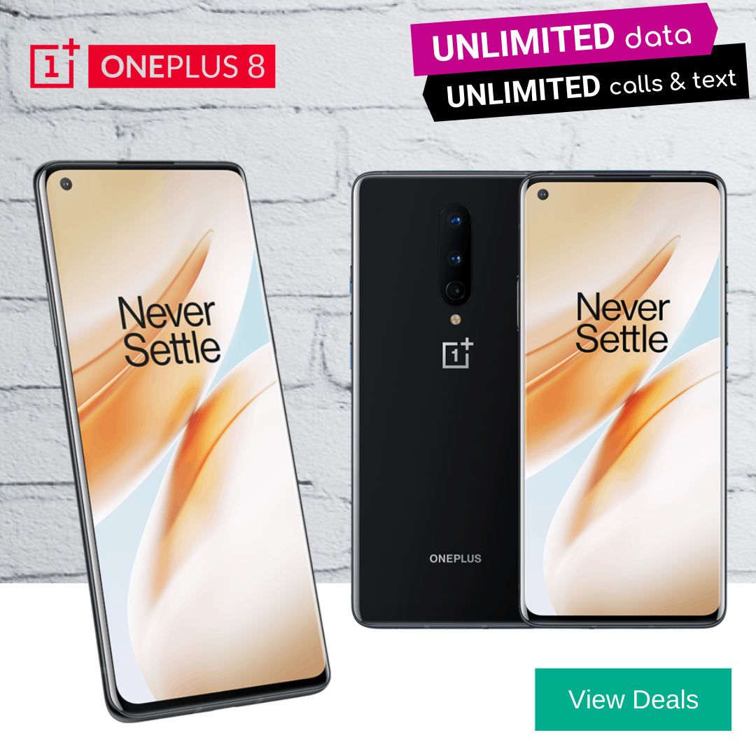 OnePlus 8 Deals with Unlimited 5G Data