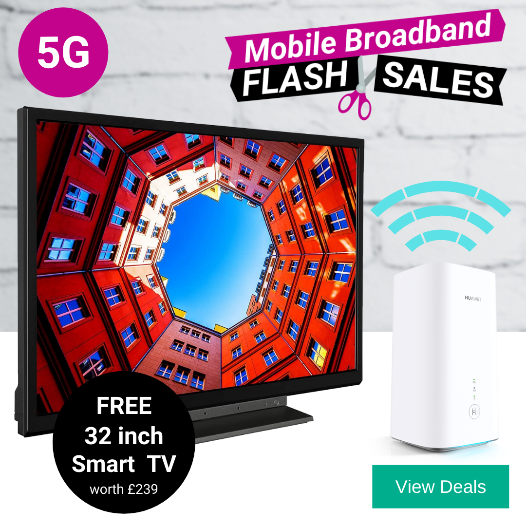 Free Smart HD TV with 5G broadband deals