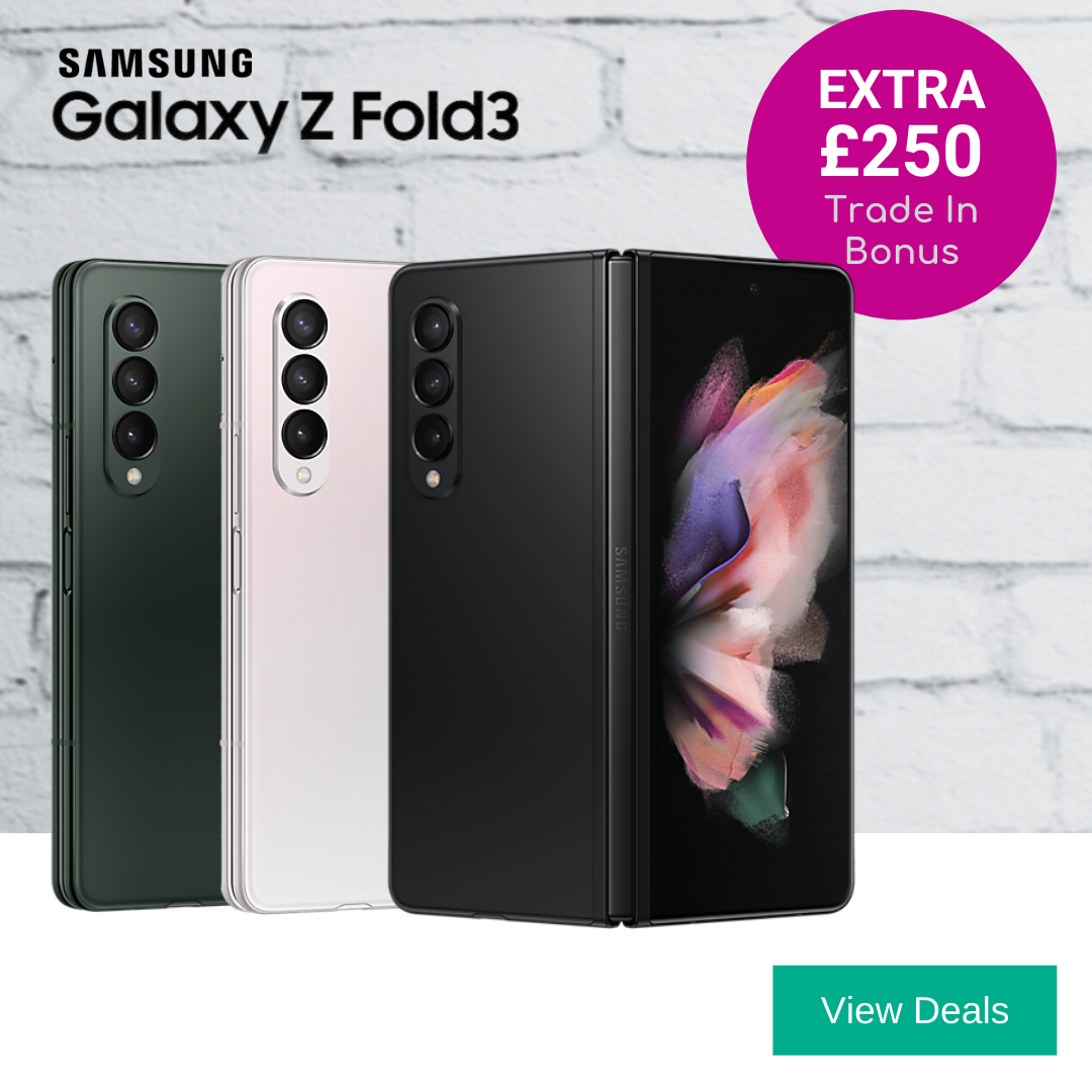 Samsung Z Fold3 deals with extra £250 trade in bonus