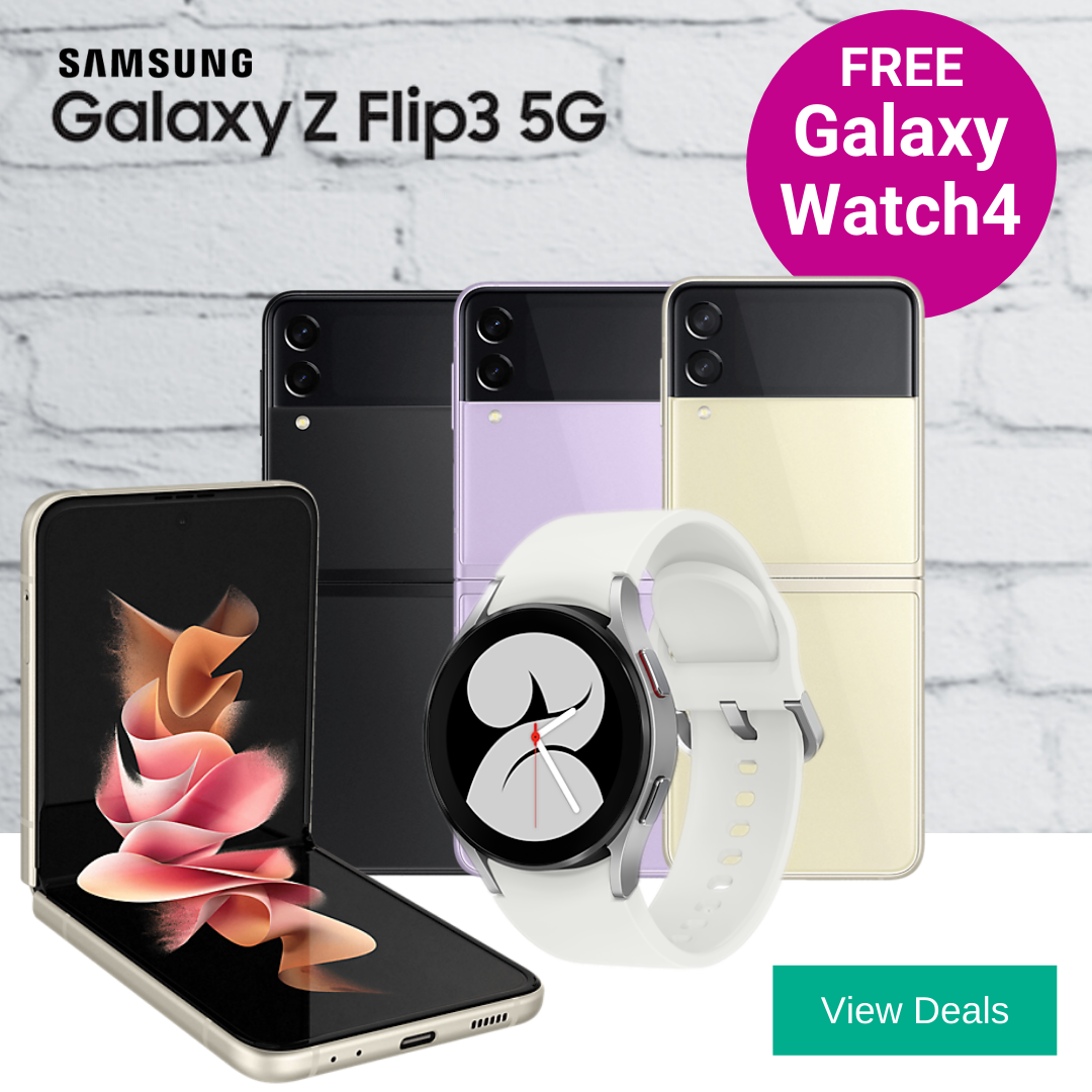 Free Galaxy Watch 4 with Samsung Z Flip3 deals