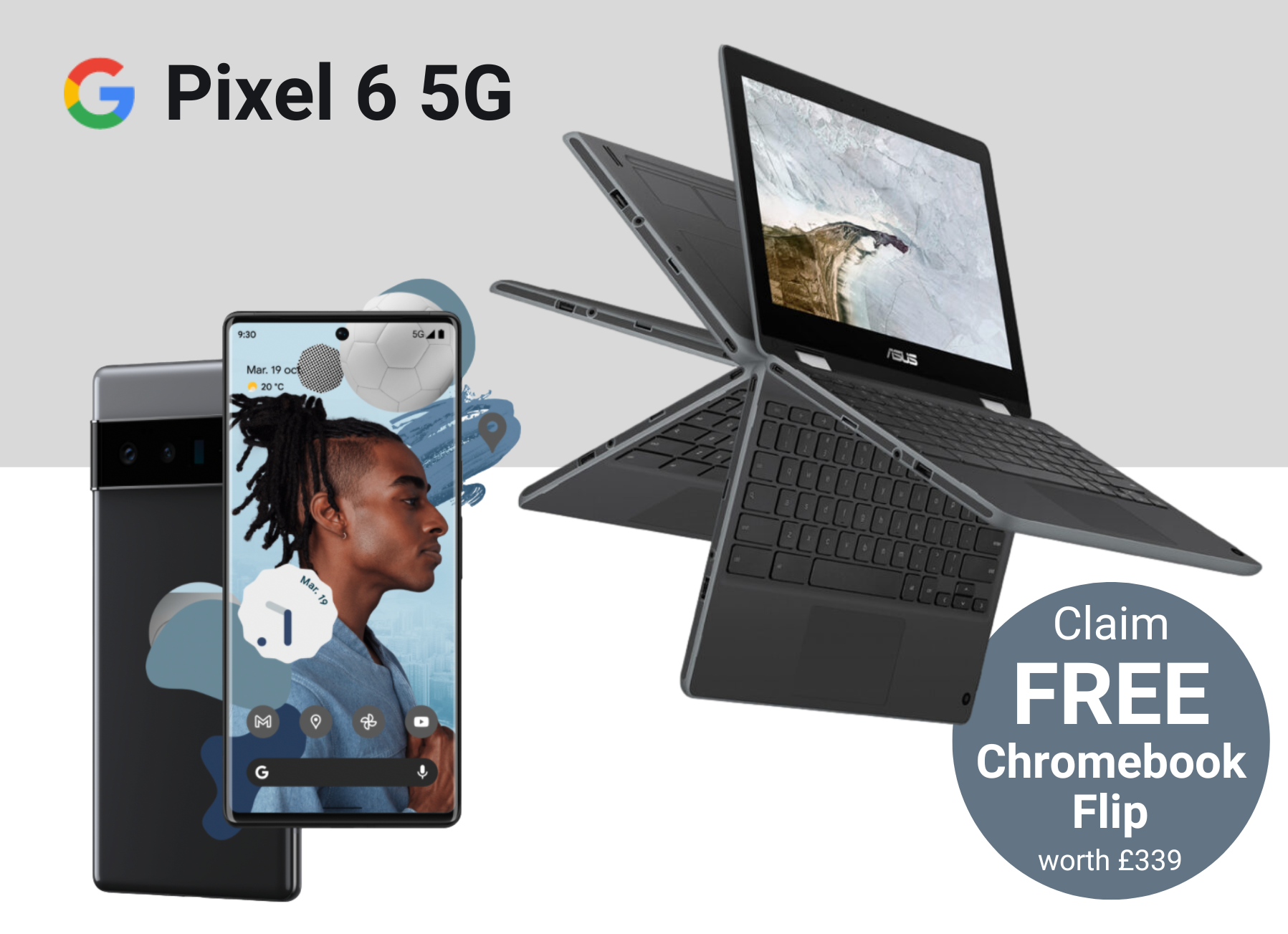 Free ASUS Chromebook Flip with Google Pixel 6 Deals