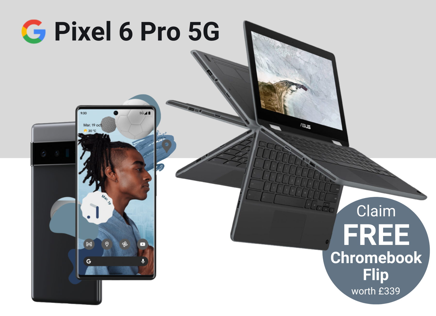 Free Chromebook Flip with Google Pixel 6 Pro Deals
