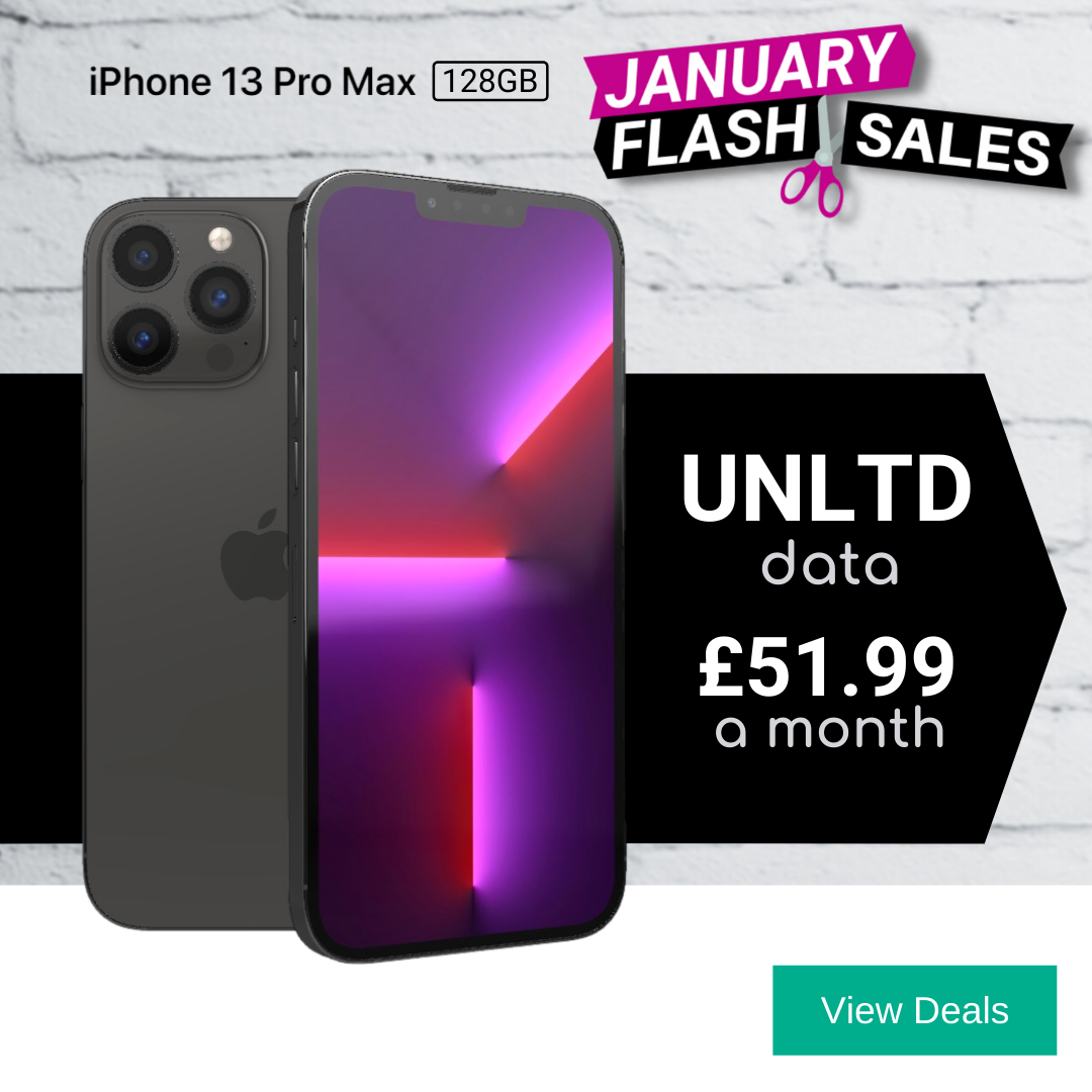 iPhone 13 Pro Max Best Deals with Unlimited Data for January Sales Sales 2021