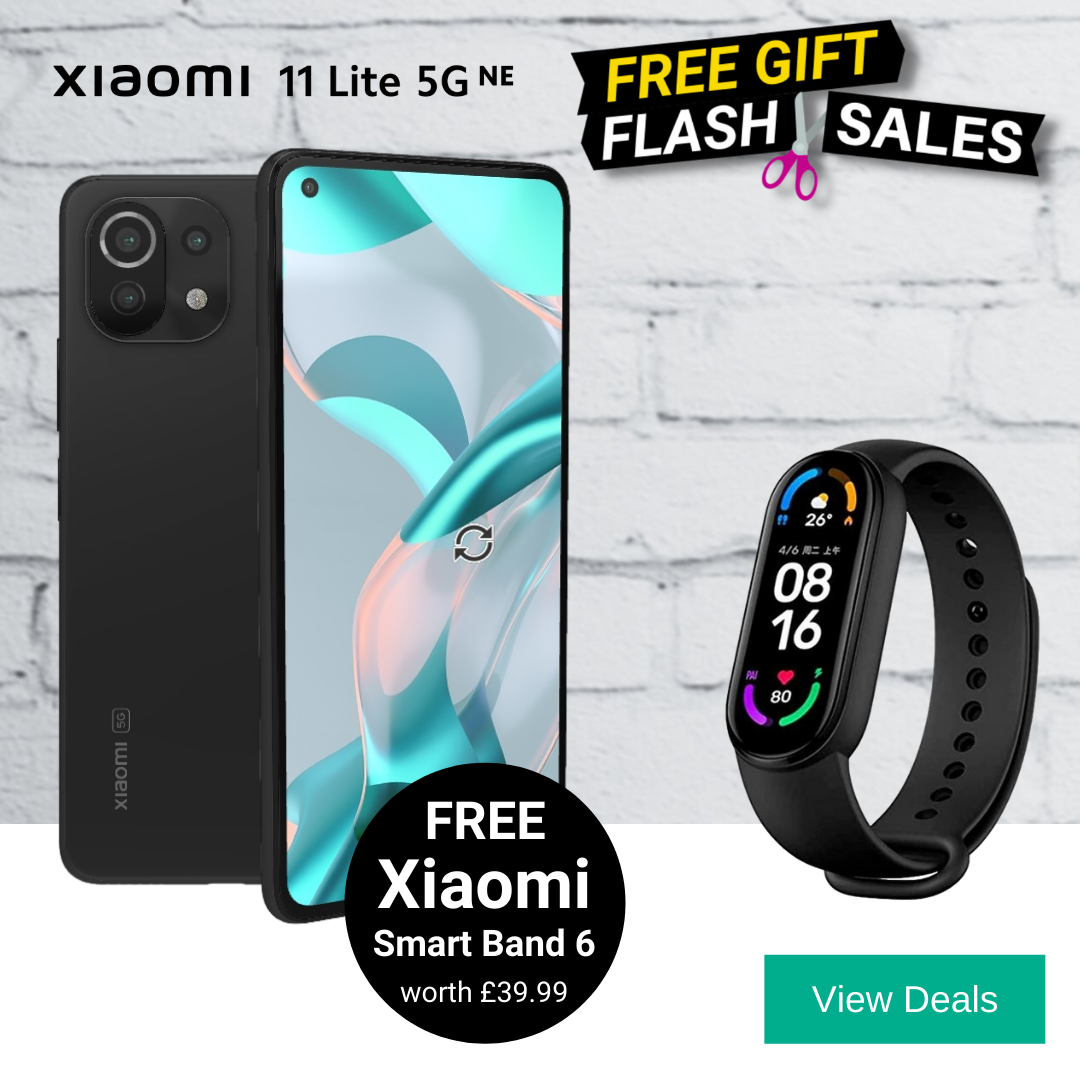 Xiaomi 11 Lite 5G NE deals with free Xiaomi Mi Smart Band 6