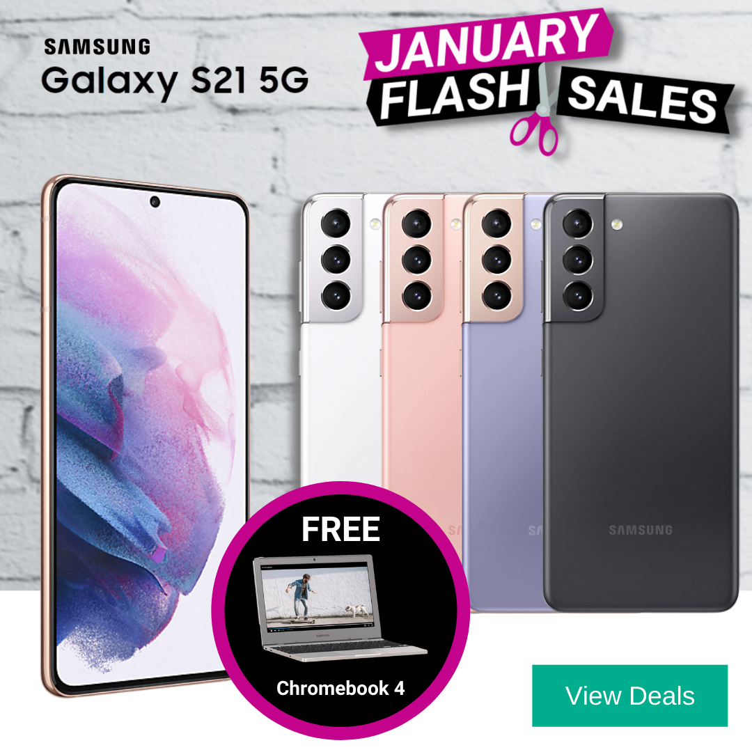 Samsung Galaxy S21 deals with Free Samsung Chromebook