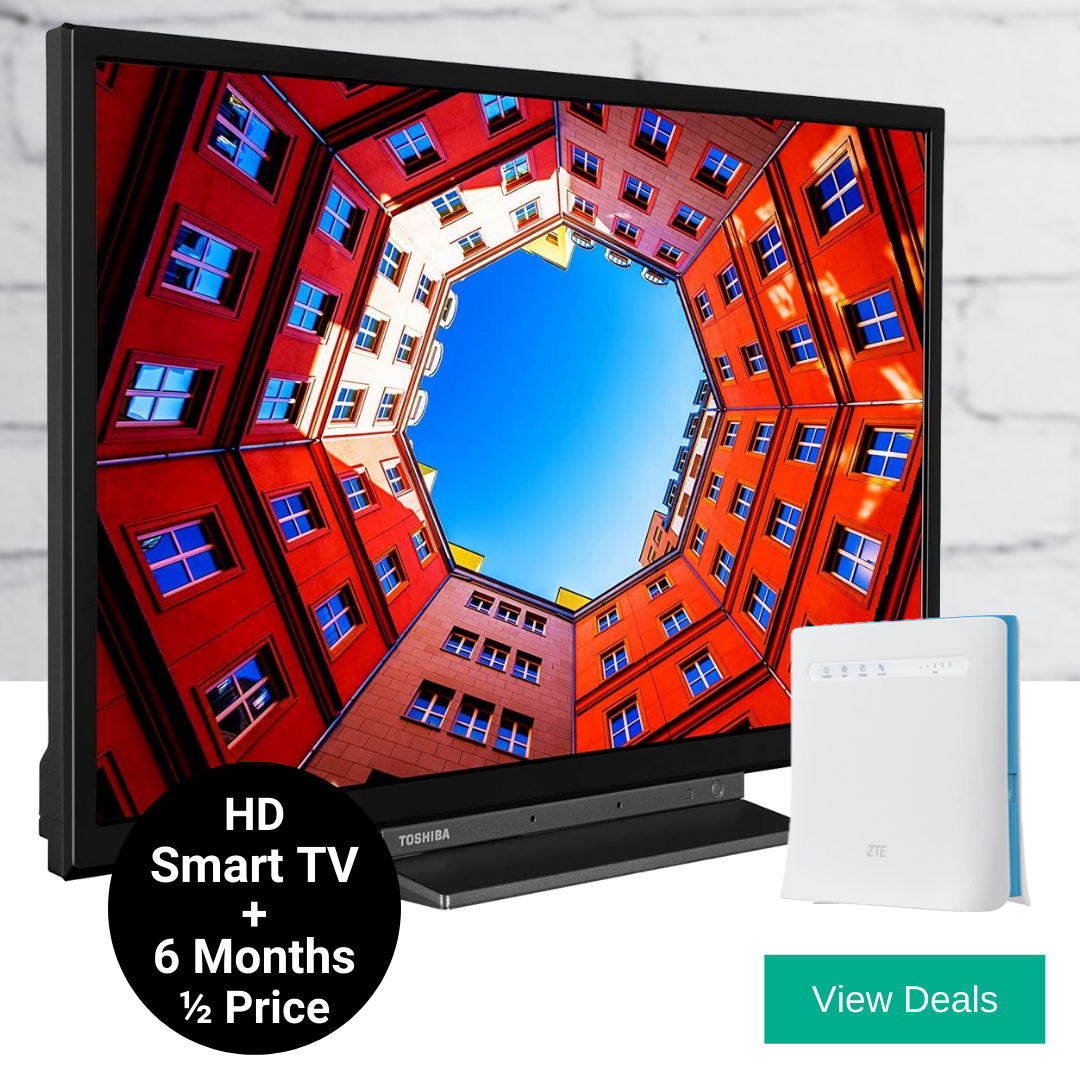 Unlimited 4G Broadband Deals with Free LED Smart TV and 4G Home Hub router