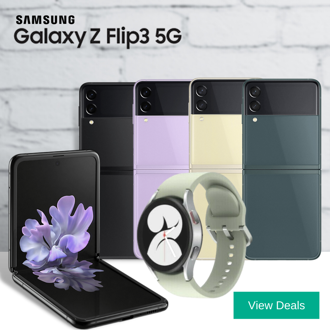 Samsung Galaxy Z Flip3 EE deals with Free Galaxy Watch4