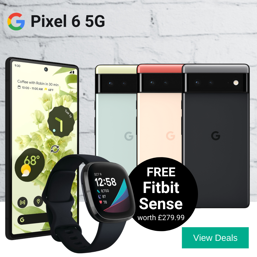 Pixel 6 deals with free Fitbit Sense smart watch