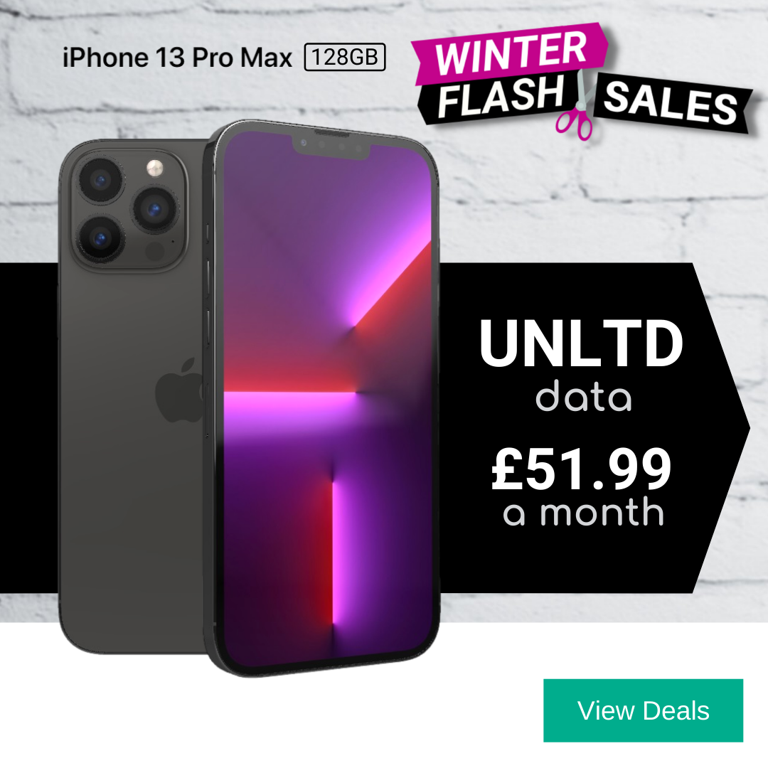 iPhone 13 Pro Max Best Deals with Unlimited Data for Winter Sales Sales 2021