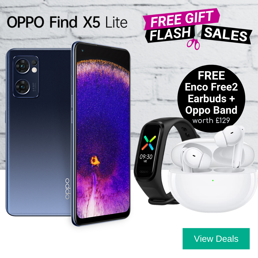 Free Oppo Enco Free2 Buds and Oppo Band with Oppo Find X5 Lite deals
