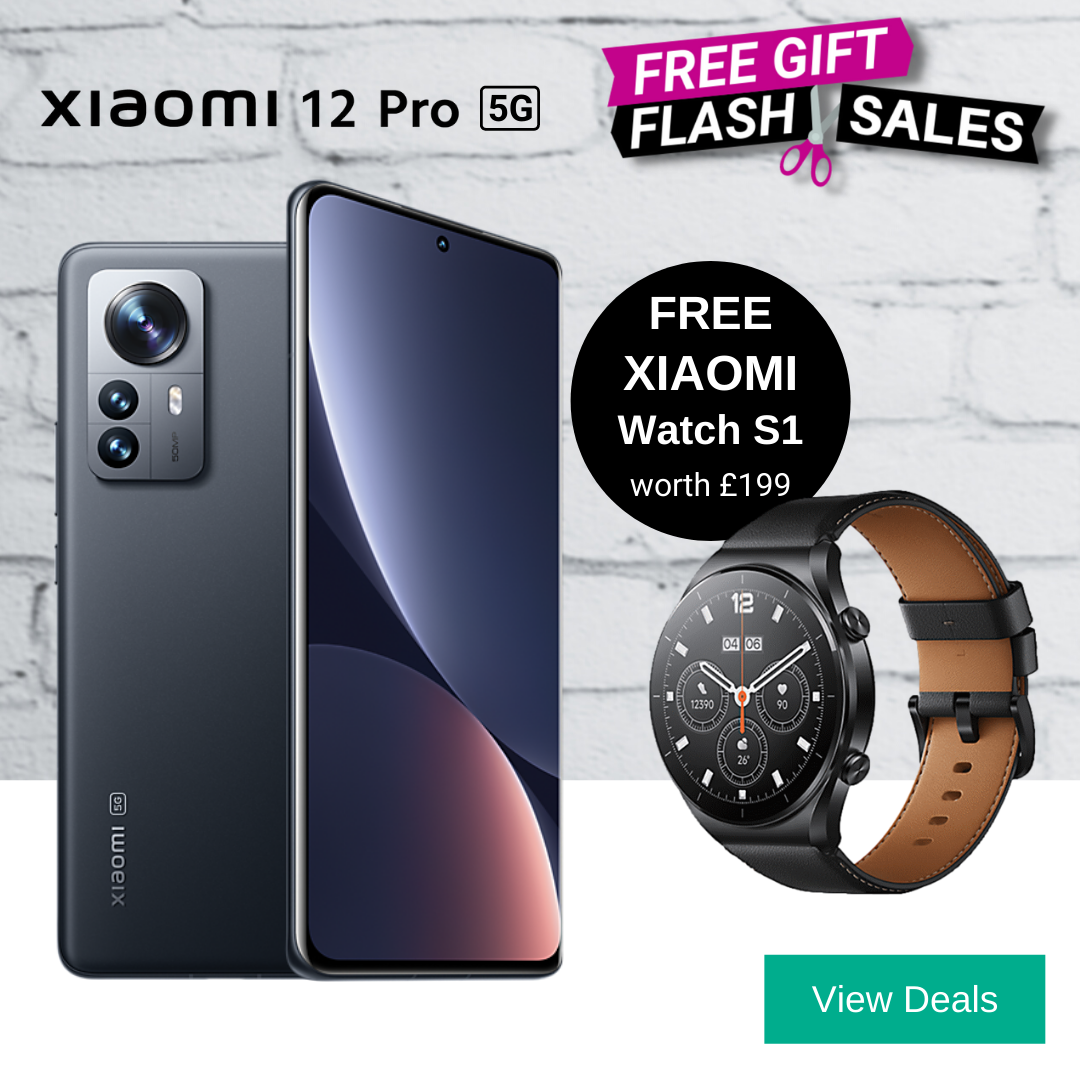 Xiaomi 12 Pro Deals with Free Xiaomi Watch S1