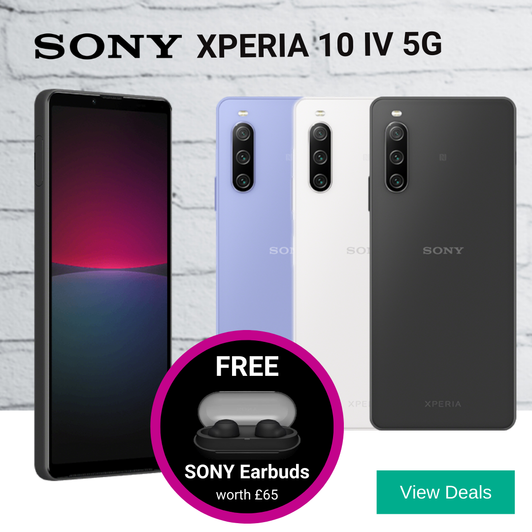 Sony Xperia 10 IV Deals with Free Sony Earphones