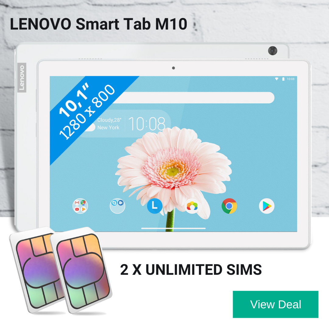 Unlimited Data Tablet Deals with Extra Unlimited SIM Card