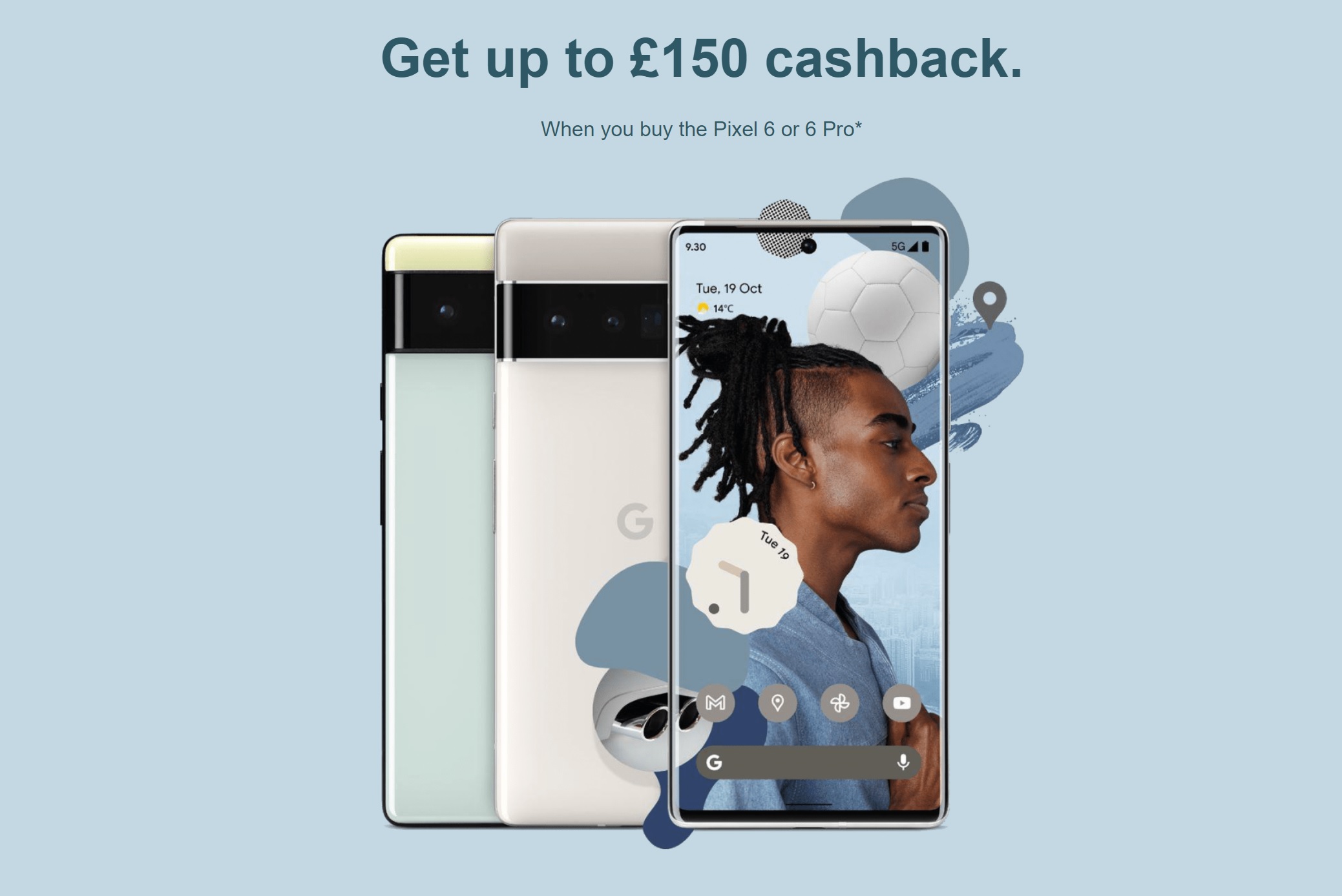 Extra £150 Cashback with Google Pixel 6 Pro Deals