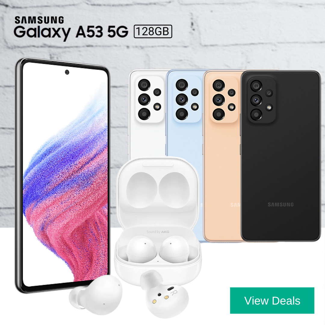 Samsung A53 EE Deals with Free Galaxy Buds 2