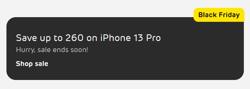 iPhone 13 Pro Black Friday deals on EE
