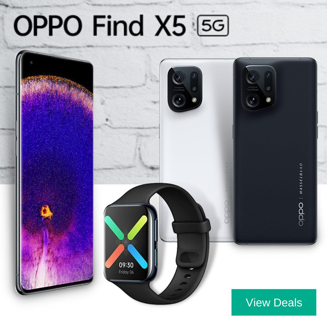 Oppo Find X5 5G EE Deals with Free Oppo Watch