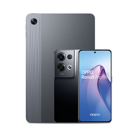 Oppo Pad Air with Oppo Reno8 Pro