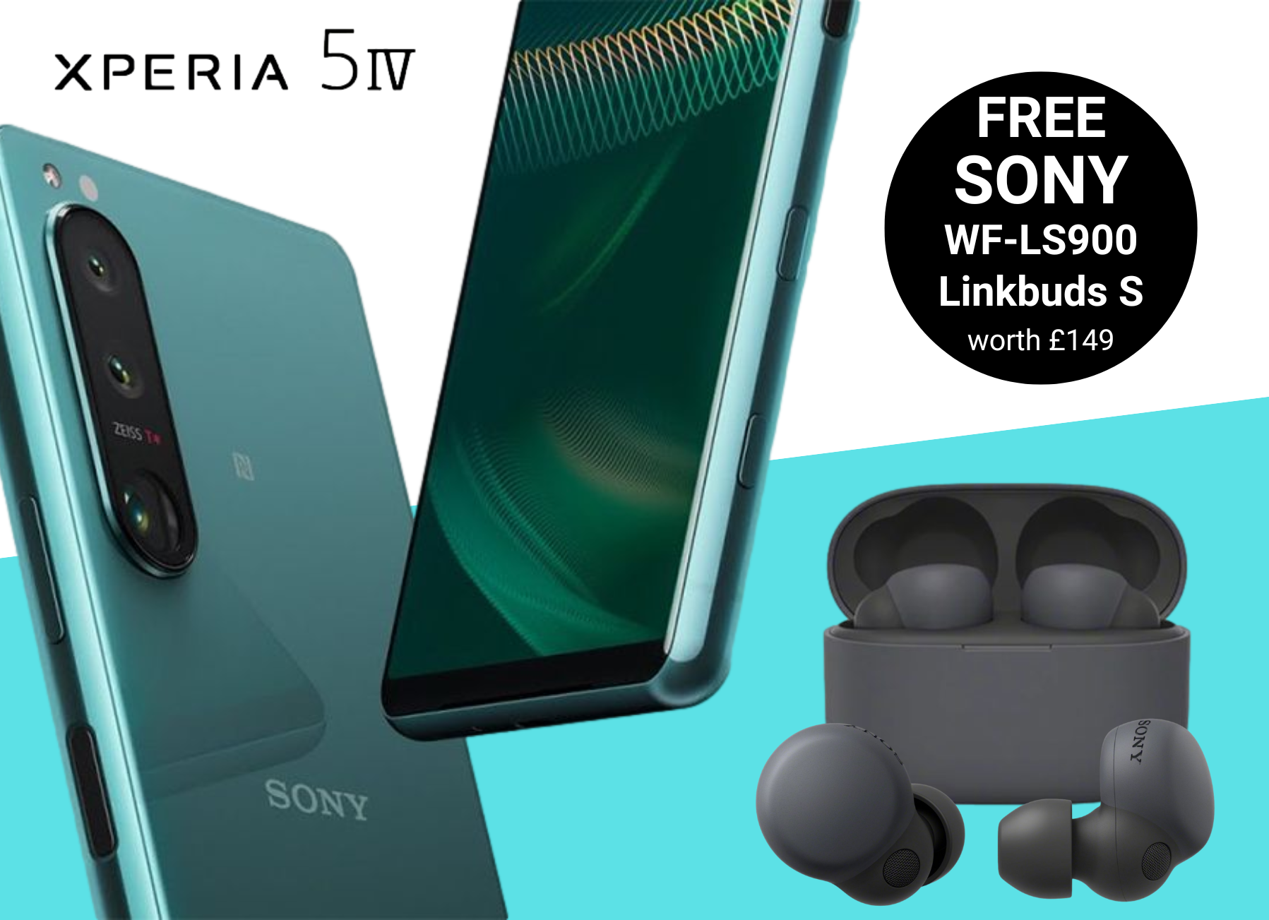 Free Sony WF-LS900 Linkbuds S ear buds with Sony Xperia 5 IV 5G deals