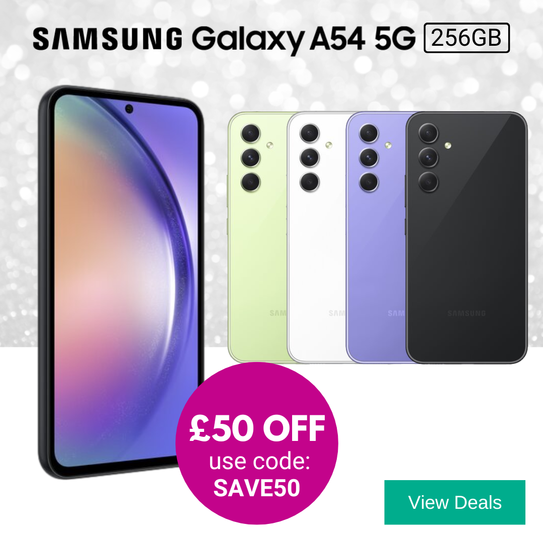 Samsung Galaxy A54 5G 256GB SIM Free Price £50 Off Discount Code