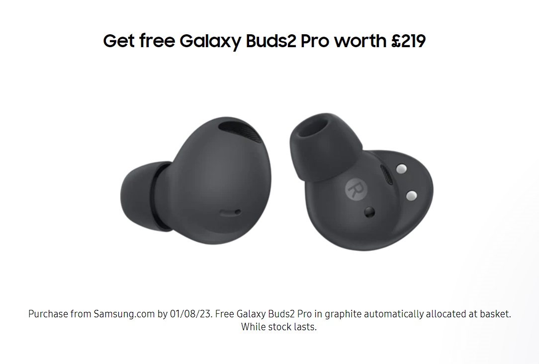 Free Galaxy Buds2 Pro with Samsung S22