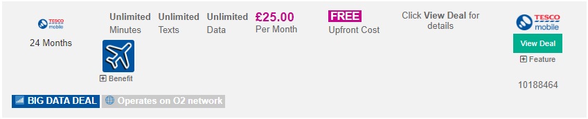 Unlimited Data SIM Only Deals on Tesco Mobile