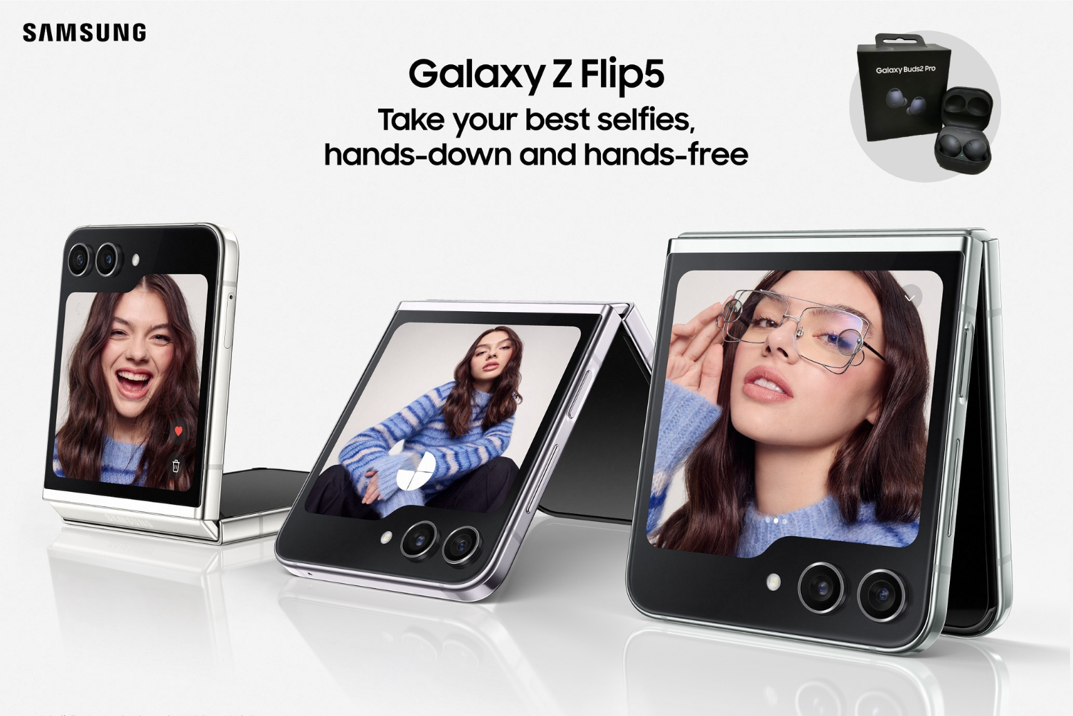 Samsung Galaxy Z Flip5 with free Galaxy Buds2 Pro
