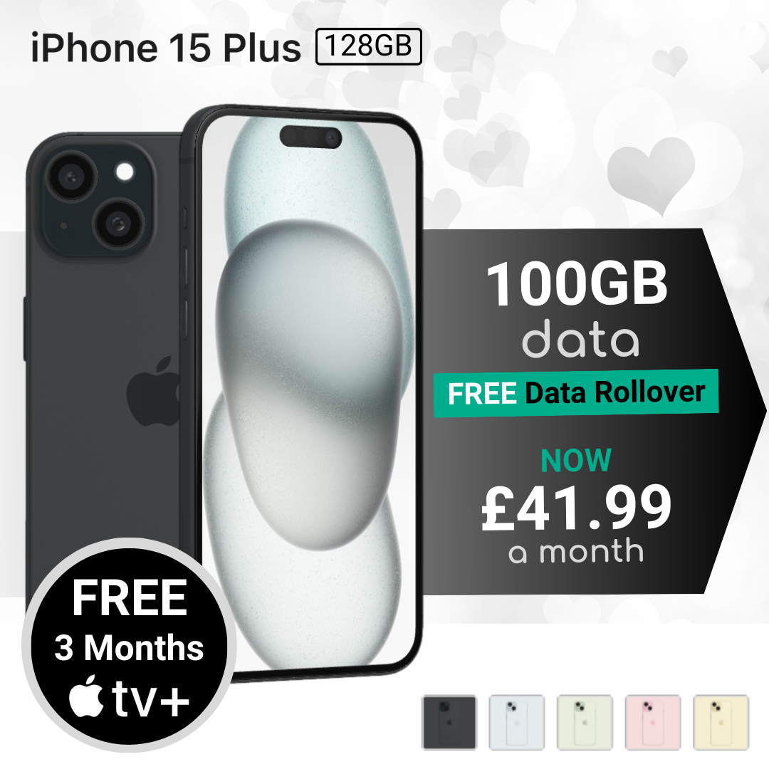 Best iPhone 15 Plus deals with 100B data a month