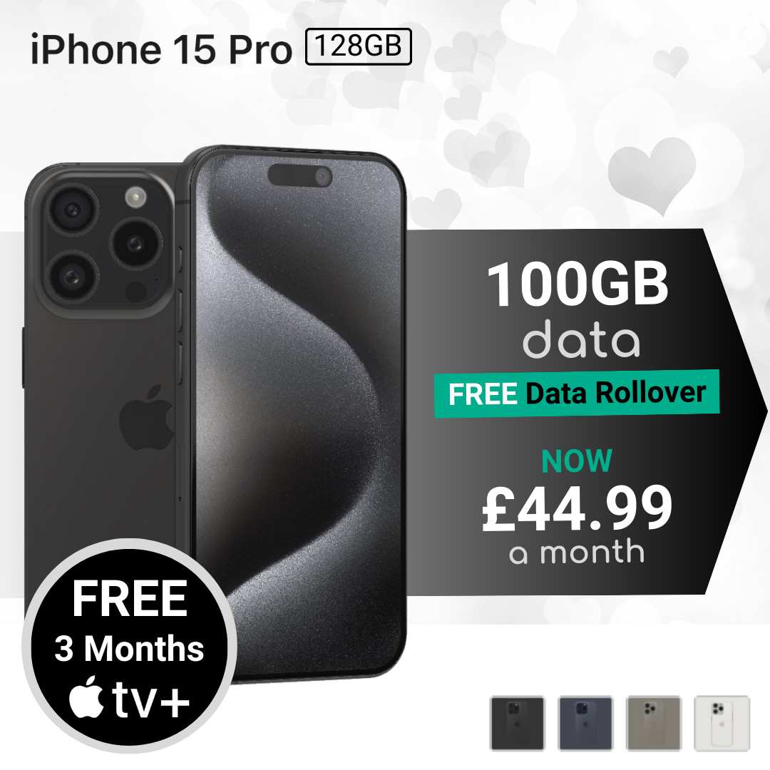 Cheapest prices for 100GB data every month with iPhone 15 Pro deals