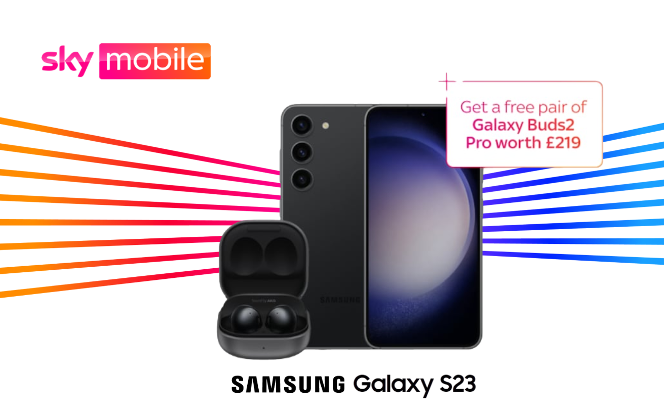 Samsung Galaxy S23 Sky Mobile Deals with Free Galaxy Buds 2 Pro