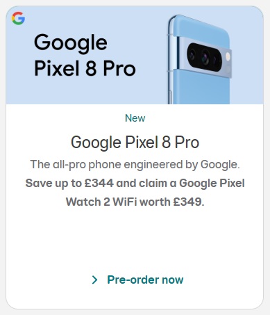 EE Pixel 8 Pro deals
