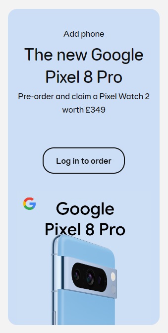 Google Pixel 8 EE deals