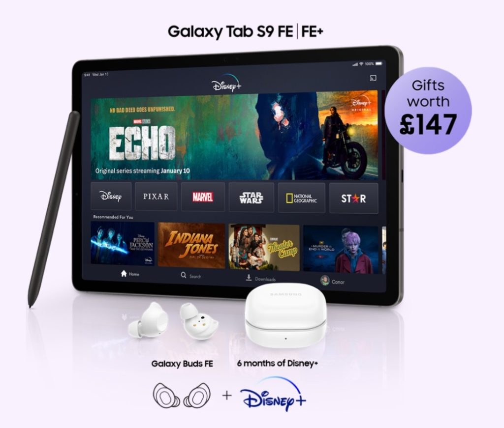 Get Free Galaxy Buds FE with Samsung Galaxy Tab S9 FE Deals