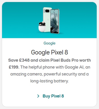 Google Pixel 8 EE Deals